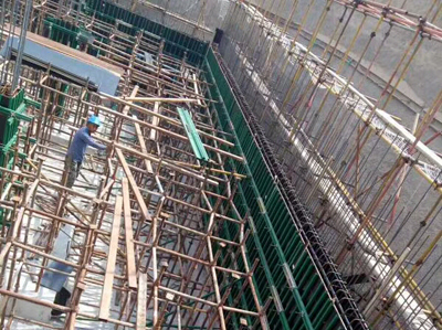 整体一次浇筑成型,[易德筑新型模板加固体系]使施工更好更快