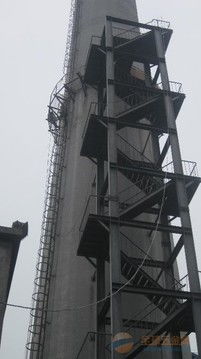 哈尔滨烟囱安装旋转梯 烟囱折梯安装 烟囱安装检测平台 co土木在线